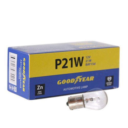 Лампа Goodyear P21W 12V 21W BA15s (короб.:10шт) 1конт