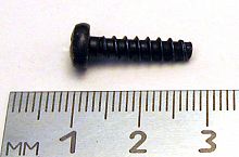 22 Саморез 4,3х15,9 цилин. (полочки, номера) серый (100)